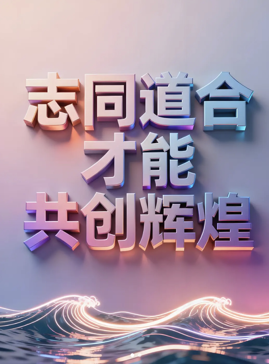 和志同道合的亲友携手同行，再坎坷的路走起来也愈发从容，方向对，结果就不会差